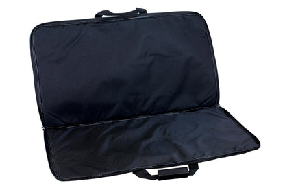Kantele Carrying Case, Black Nylon, Embroidered With Folkcraft® Logo, Black-Folkcraft Instruments Dulcimer Case Bag
