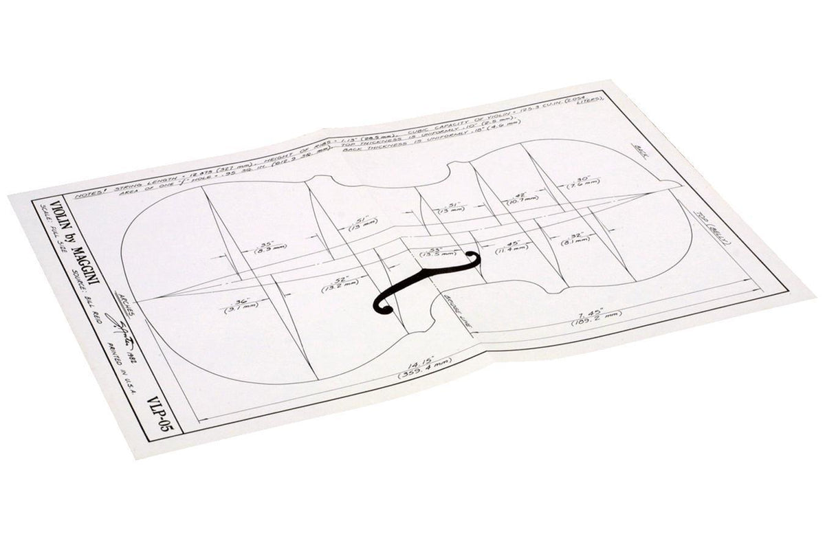 Maggini Violin Body Plan-Folkcraft Instruments