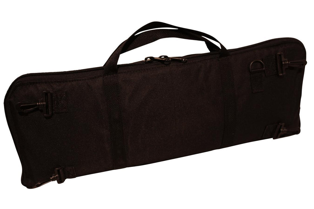 Tin Whistle/Native American Flute Carrying Case, Embroidered With "Folkcraft® Instruments" Logo, Black-Folkcraft Instruments Dulcimer Case Bag