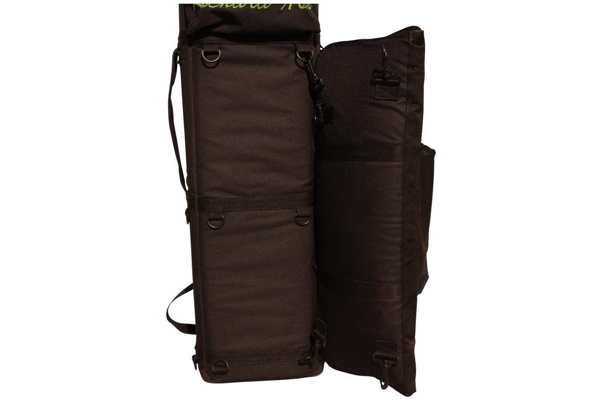 Tin Whistle/Native American Flute Carrying Case, Embroidered With "Folkcraft® Instruments" Logo, Black-Folkcraft Instruments Dulcimer Case Bag